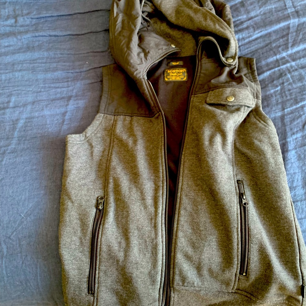 Burton hooded vest heather Grey